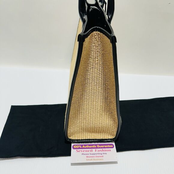 Versace Medusa La Vacanza Studded Raffia Leather Trim Large Tote Bag NWT $2,075 - Picture 9 of 16